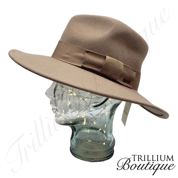 Brixton Hat Joanna Hat Felted 100% Wool Hat Light Tan Medium Outdoor Classic - Picture 6 of 12